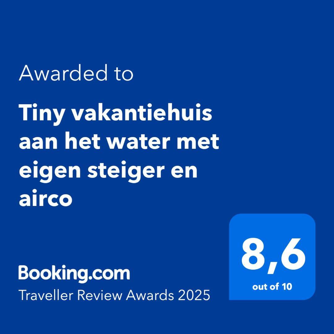 Tiny Vakantiehuis Aan Het Water Met Eigen Steiger En Airco 캠펜 외부 사진